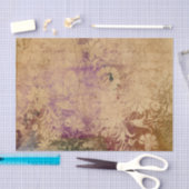 パープル動揺してダマスクヴィンテージ 薄葉紙 (クラフト)