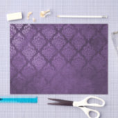 パープル動揺してダマスク 薄葉紙 (クラフト)