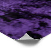 パープル動揺してピースサインのポスター ポスター (角)