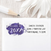 パープル卒業 |グラーモダンド絵を描・アドレス ラベル (インサイチュ)