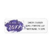 パープル卒業 |グラーモダンド絵を描・アドレス ラベル (正面)