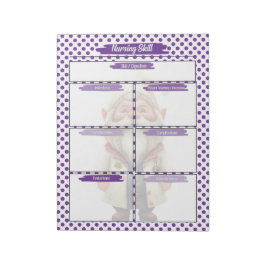 パープル博士格言看護学生スキルテンプレート ノートパッド