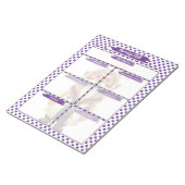 パープル博士格言看護学生スキルテンプレート ノートパッド (アングル)