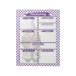 パープル博士格言看護 – 病態生理学温度 ノートパッド