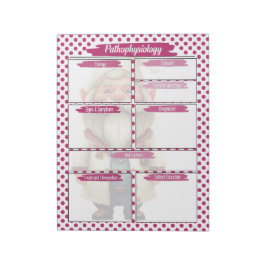 パープル博士格言看護 – 病態生理学温度 ノートパッド