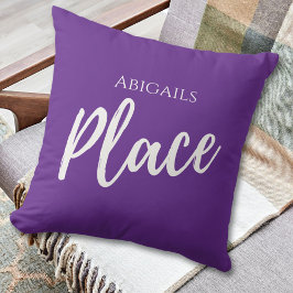 パープル名前をカスタムする場所 クッション