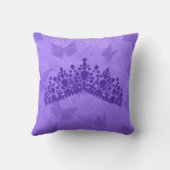 パープル名誉クイーンプリンセスティアラ クッション (裏面)