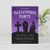 パープル墓地トンブストーンズハローウィンパーティ 招待状 (スタンド正面)
