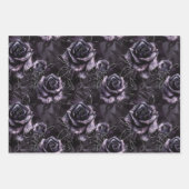 パープル墓地バラゴシック文化 ラッピングペーパーシート (正面)