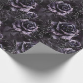 パープル墓地バラゴシック文化 ラッピングペーパー (角)