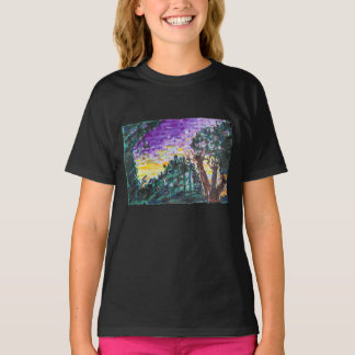 パープル夕べ Tシャツ