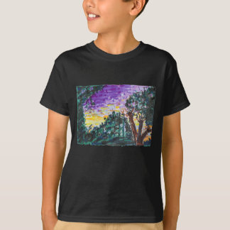 パープル夕べ Tシャツ