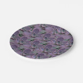 パープル多肉植物パーティー ペーパープレート (アングル)