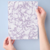 パープル大理石模様 チラシ (手)