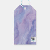 パープル大理石縁ど ギフトタグ (裏面)