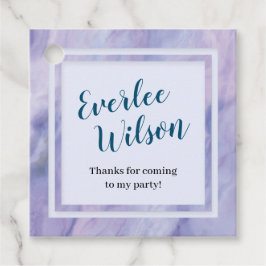 パープル大理石縁ど フェイバータグ