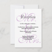 パープル夫妻 - 披露宴招待状 招待状 (正面)