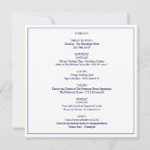 パープル女性のカーボーイナッシュビルバチェロレッテインヴィータ 招待状 (裏面)