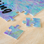 パープル姿スケーター凍っていオンアイス ジグソーパズル (側面)