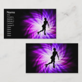 パープル姿スケートで滑る 名刺 (正面/裏面)