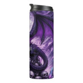 パープル威厳のあるドラゴンのスカルパイル タンブラー (回転右)