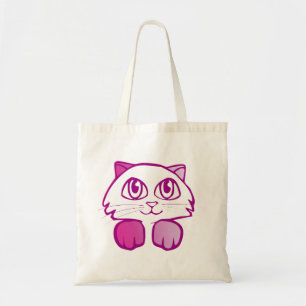 パープル子猫 トートバッグ