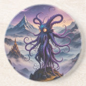 パープル宇宙タコ砂岩コースター コースター (正面)