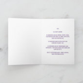 パープル宇宙レオ誕生日カード カード (内部)