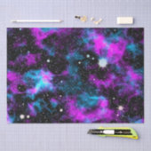 パープル宇宙銀河系宇宙宇宙星 薄葉紙 (クラフト)