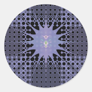 パープル宇宙 ラウンドシール