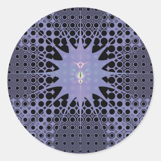 パープル宇宙 ラウンドシール (正面)