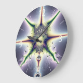 パープル宇宙 ラージ壁時計 (傾斜)