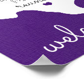 パープル州テキサス州ファミリー懇親会ポスター ポスター (角)