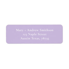 パープル差出人住所ラベル ラベル