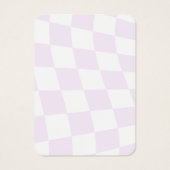 パープル市松模様にアイヤリングディスプレイカード (裏面)