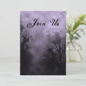 パープル幽霊のよく出るスカイカスタム招待状 招待状 (スタンド正面)