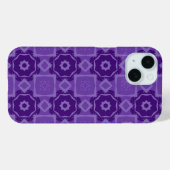 パープル幾何学抽象デザイン携帯電話ケース Case-Mate iPhoneケース (裏面 (横))