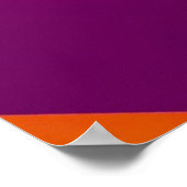 パープル建物の下面図 ポスター (角)