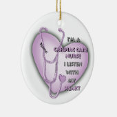 パープル心気に温室ナースオーナメント セラミックオーナメント (右)