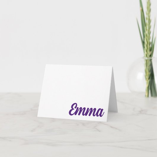 パープル応援フィートWorth、TXノートカパーソナライズされたード ノートカード (正面)