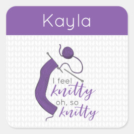 パープル感じ・イニット、オ・ソ・ニット スクエアシール