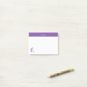 パープル感じ・イニット、オ・ソ・ニット ポストイット (デスク上)