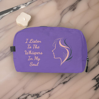 パープル感動的トラベルバッグ聞 – マイソウルへ ドップキット