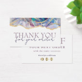 パープル感謝していオパール割引カード (デスク)