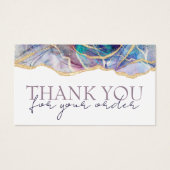 パープル感謝していオパール割引カード (正面)