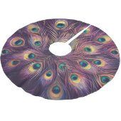 パープル懸命パステルズスケッチピーコックフェザー ブラッシュドポリエステルツリースカート (アングル)