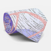 パープル抽象デザイン ネクタイ (ロール)