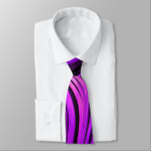 パープル抽象デザイン ネクタイ (タイ)