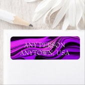 パープル抽象デザイン ラベル (インサイチュ)