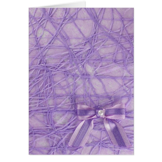 パープル抽象芸術のパターンと弓のパーソナライズ (正面)